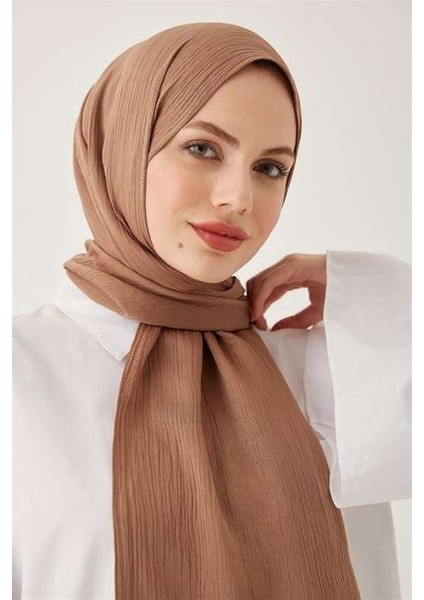 Krinkıl Ipeği Şal Karamel