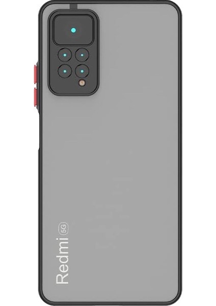 Xiaomi Redmi Note 11 Pro Kılıf Hux Kamera Korumalı Silikon Siyah