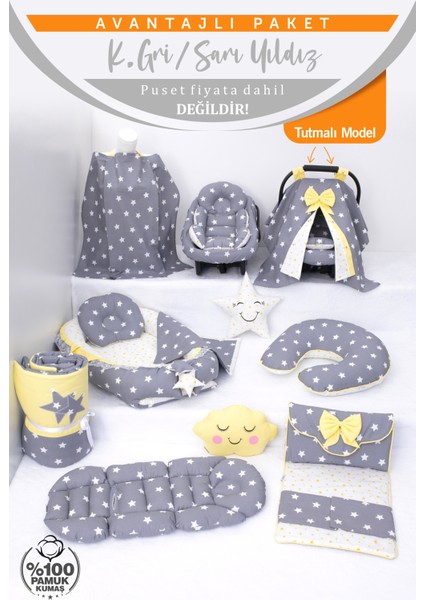 Babynest Puset Örtüsü Alt Açma Emzirme Yastığı Bel Destekli Ana Kucağı Bebek Arabası Minderi-Tutmalı fiyatları