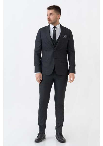 Lyon TY105 Slim Fit Likralı 6 Drop Takım Elbise Laci