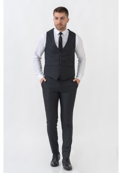 Lyon TY105 Slim Fit Likralı 6 Drop Takım Elbise Laci