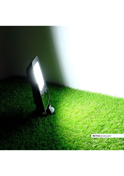 30W Sensörlü LED Projektör 6500K Beyaz Işık