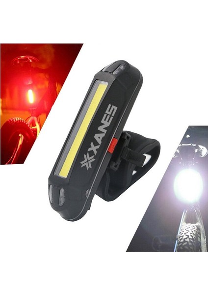 2'si 1 Arada 500LM Bisiklet USB Şarj Edilebilir LED Bisiklet Işığı (Yurt Dışından)