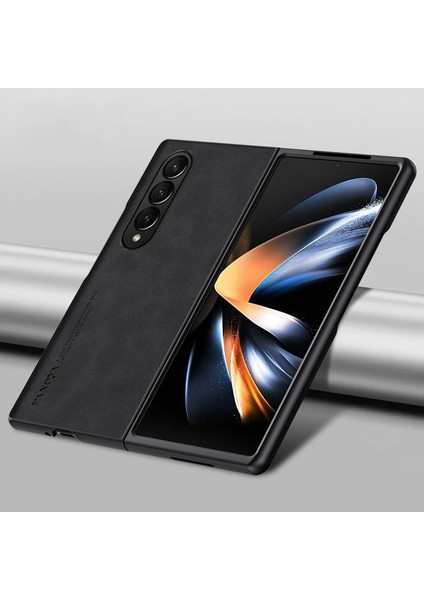 For Samsung Galaxy Z Fold4 Klasik Cilt Hissi Cep Telefonu Kılıfları Kılıfı (Yurt Dışından)