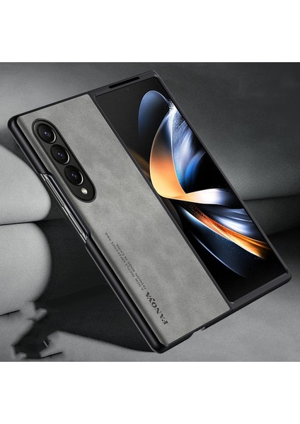 For Samsung Galaxy Z Fold4 Klasik Cilt Hissi Cep Telefonu Kılıfları Kılıfı (Yurt Dışından)