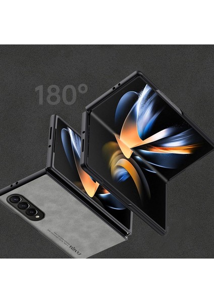 For Samsung Galaxy Z Fold4 Klasik Cilt Hissi Cep Telefonu Kılıfları Kılıfı (Yurt Dışından)