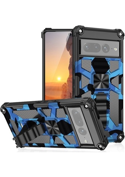 Pixel 7 Kamuflaj Zırhı Manyetik Stent Ağır Koruma Cep Telefonu Kılıfları (Yurt Dışından) fırsatları