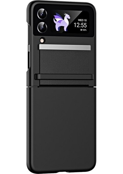 Samsung Galaxy Z Flip 3 Menteşe Cilt Hissi Cep Telefonu Kılıfları (Yurt Dışından)