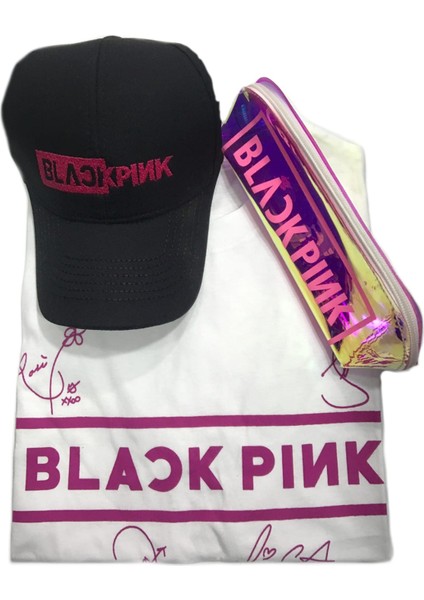 Blackpink Owersize T-Shirt Şapka Kalemlik Kombin