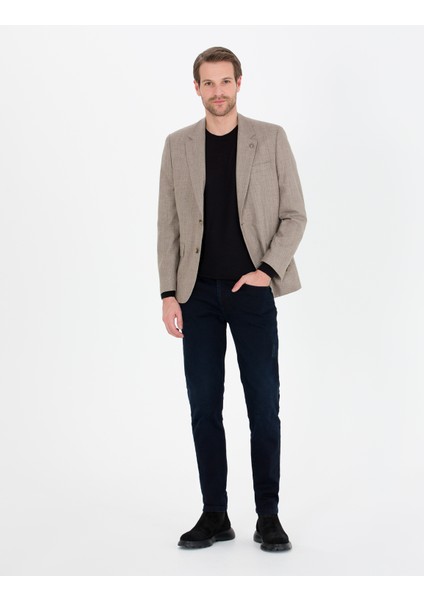 Pierre Cardin Erkek Açık Kahverengi Slim Fit Ceket 50265830-VR002