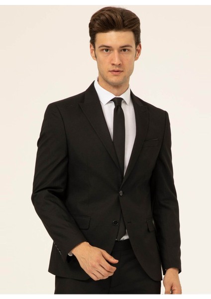 Normal Bel Slim Fit Siyah Erkek Takım Elbise TK1020000242 fiyatları