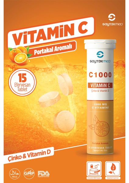 C 1000 - Vitamin C - Vitamin D ve Çinko İçeren Takviye Edici Gıda
