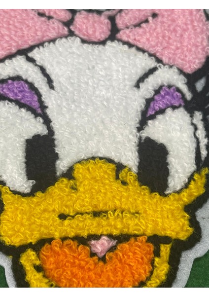 14X10 cm Pembe Fiyonklu Dokuma Ördek Aplike Arma Dikiş Hobi Aksesuarı fiyatları