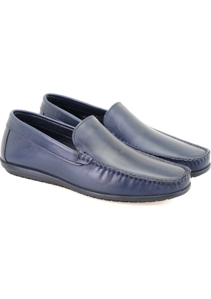 Ciara Lacivert Erkek Deri Loafer