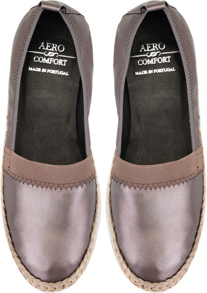 Abbie Platin Kadın Aerocomfort Günlük Deri Ayakkabı fiyatları