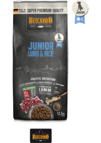 Junior Lamb & Rice 12.5 kg – Kuzu Etli ve Pirinçli Genç Köpek Kuru Maması