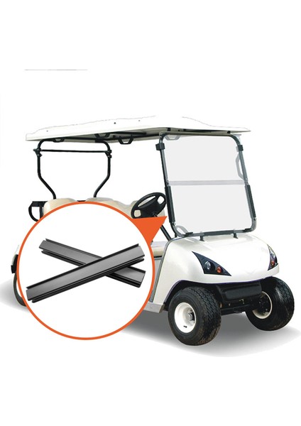 2x 32 cm Golf Arabası Ön Cam Tabakası Klips Aksesuarları Donanım Siyah (Yurt Dışından) fırsatları