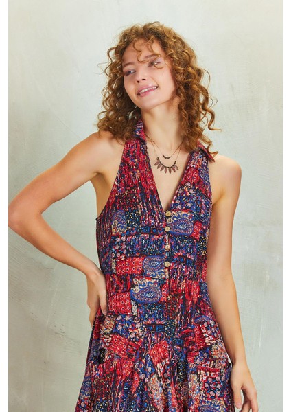 Gömlek Yaka Viskon Elbise modelleri