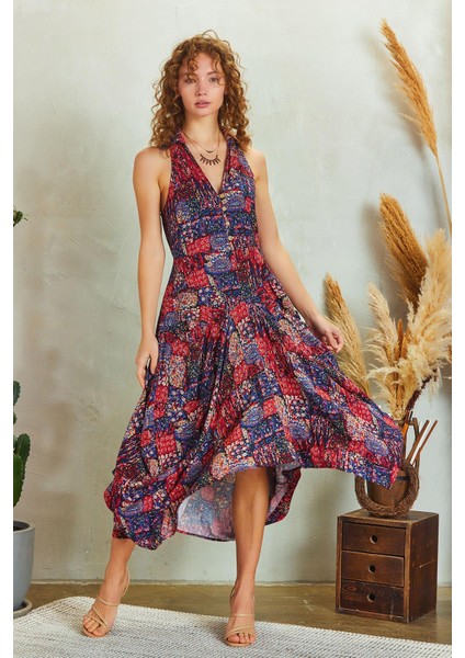 Gömlek Yaka Viskon Elbise fırsatları