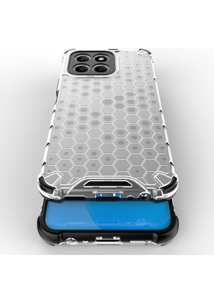 Honor X8 5g Şok Geçirmez Ince Kasa Petek Dokulu Tpu + Pc Telefon Kapağı (Yurt Dışından) fırsatları