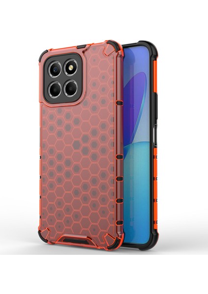 Honor X8 5g Şok Geçirmez Ince Kasa Petek Dokulu Tpu + Pc Telefon Kapağı (Yurt Dışından)