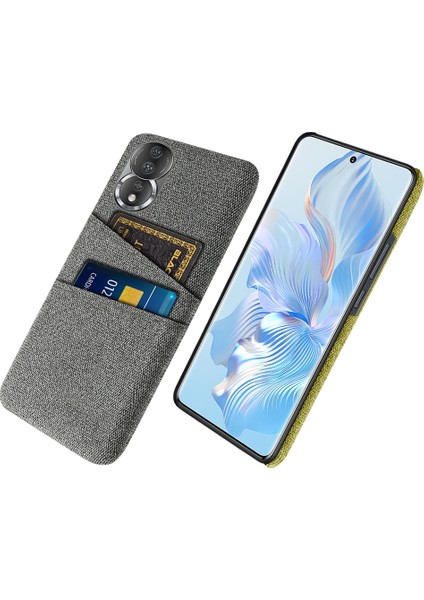 Honor 80 5g, Çift Kart Yuvaları Için Kumaş Doku Telefon Kılıfı (Yurt Dışından)