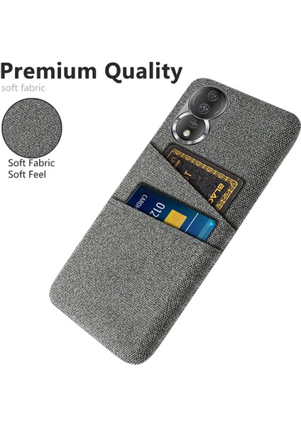 Honor 80 5g, Çift Kart Yuvaları Için Kumaş Doku Telefon Kılıfı (Yurt Dışından) modelleri