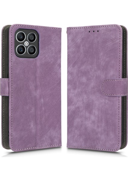 Onur Için X8 4g / X30I Çizgi Anti-Çizelge Kılıfı Manyetik Pu Deri Flip Akıllı Telefon Kapağı Cüzdan Standı (Yurt Dışından)