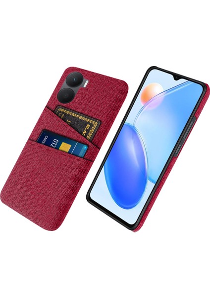 Onur Için 40 Artı 5g Kumaş Doku Telefon Kasası Çift Kart Yuvaları Şok Geçirmez Sert Bilgisayar Kapağı (Yurt Dışından)