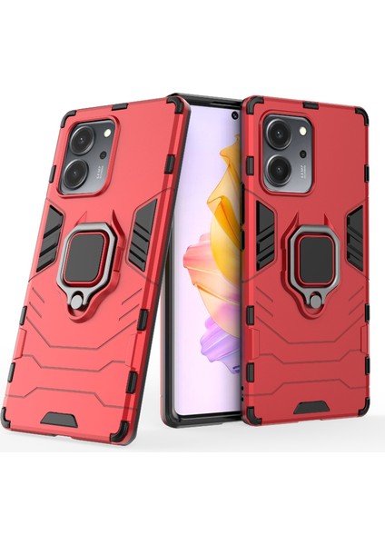 Honor Için 80 Se 5g Tpu+Pc Anti-Çizelge Arka Kapak Yüzük Tutucu Kickstand Shockroof Proofpect Cotle Case (Yurt Dışından) fiyatları