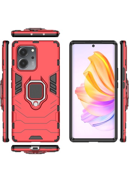 Honor Için 80 Se 5g Tpu+Pc Anti-Çizelge Arka Kapak Yüzük Tutucu Kickstand Shockroof Proofpect Cotle Case (Yurt Dışından) indirimleri