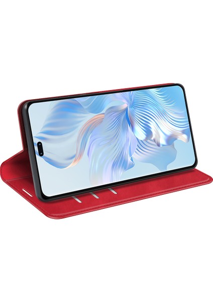 Honor 80 Pro 5g Cilt Touch Hissediz Manyetik Otomatik Absorbed Cüzdan Kılıfı Pu Deri Katlanabilir Stand Flip Telefon Kapağı (Yurt Dışından) fırsatları