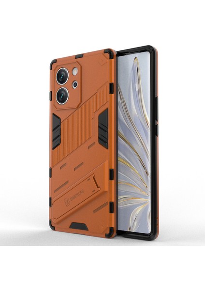 Honor Için 80 Se 5g Yumuşak Tpu Sabit Pc Abim Emici Vaka Kickstand Şok Geçirmez Koruyucu Telefon Kapağı (Yurt Dışından)