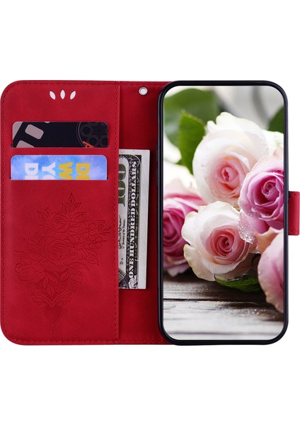 Onur Için X7A 5g Pu Deri Telefon Kılıfı Gül Kelebek Basılı Stand Flip Cüzdan Kapağı Kayış (Yurt Dışından) fiyatları