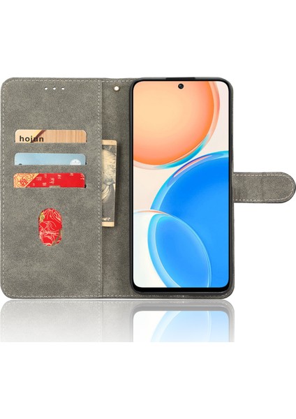 Onur Için X8 4g / X30I Çizgi Anti-Çizelge Kılıfı Manyetik Pu Deri Flip Akıllı Telefon Kapağı Cüzdan Standı (Yurt Dışından) modelleri