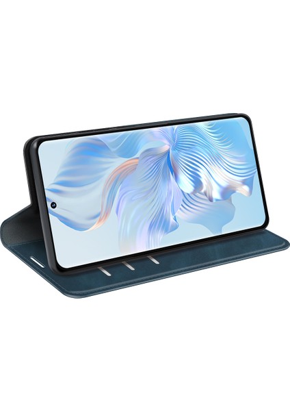 Honor 80 5g Cilt-Dokunuş Hissi Için Manyetik Otomatik Emici Cüzdan Kılıfı Pu Deri Standı Flip Telefon Kapağı (Yurt Dışından) modelleri