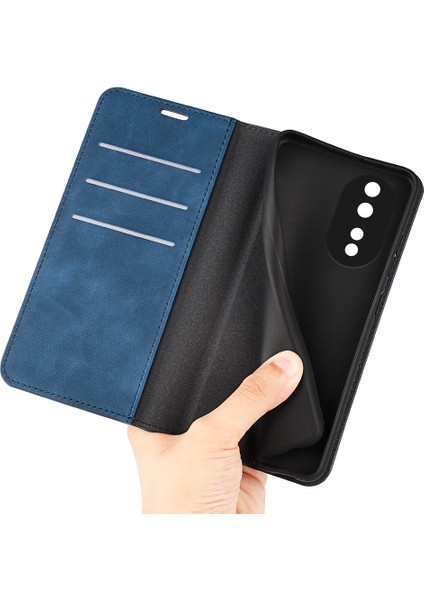Honor 80 5g Cilt-Dokunuş Hissi Için Manyetik Otomatik Emici Cüzdan Kılıfı Pu Deri Standı Flip Telefon Kapağı (Yurt Dışından) fırsatları
