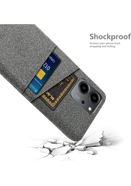Honor Için 80 Se 5g Kumaş Doku Telefon Kılıfı Çift Kart Yuvaları Iyi Korumalı Sert Pc Arka Kapak (Yurt Dışından) fırsatları