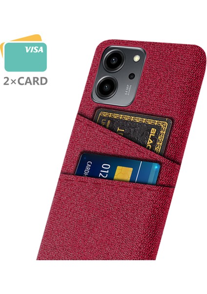 Honor Için 80 Se 5g Kumaş Doku Telefon Kılıfı Çift Kart Yuvaları Iyi Korumalı Sert Pc Arka Kapak (Yurt Dışından) fiyatları