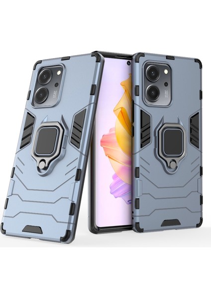Honor Için 80 Se 5g Tpu+Pc Anti-Çizelge Arka Kapak Yüzük Tutucu Kickstand Shockroof Proofpect Cotle Case (Yurt Dışından) fiyatları