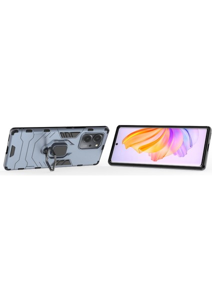 Honor Için 80 Se 5g Tpu+Pc Anti-Çizelge Arka Kapak Yüzük Tutucu Kickstand Shockroof Proofpect Cotle Case (Yurt Dışından) modelleri