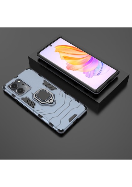 Honor Için 80 Se 5g Tpu+Pc Anti-Çizelge Arka Kapak Yüzük Tutucu Kickstand Shockroof Proofpect Cotle Case (Yurt Dışından) fırsatları
