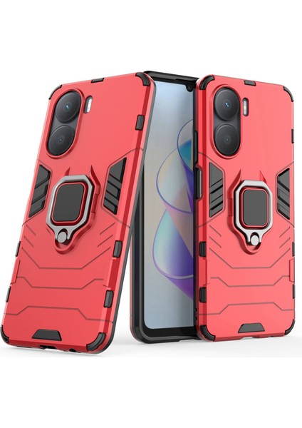 Honor Için 40 Plus 5g Yüzük Tutucu Kickstand Telefon Kılıfı Sabit Pc+Yumuşak Tpu Çizik Dirençli Koruyucu Arka Kapak (Yurt Dışından) fırsatları