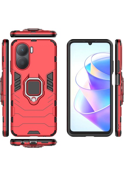 Honor Için 40 Plus 5g Yüzük Tutucu Kickstand Telefon Kılıfı Sabit Pc+Yumuşak Tpu Çizik Dirençli Koruyucu Arka Kapak (Yurt Dışından) indirimleri