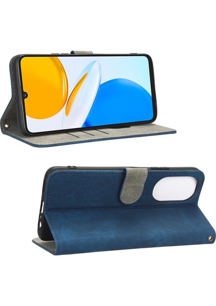 Honor X7 Için Telefon Kapağı, Katlanabilir Stand Manyetik Pu Deri Koruyucu Telefon Cüzdan Kılıfı (Yurt Dışından)