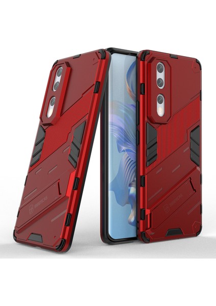 Honor 80 Pro 5g, Sert Pc Yumuşak Tpu Hibrid Kılıf Için Damla Koruma Koruma Kickstand Telefon Kapağı (Yurt Dışından) modelleri