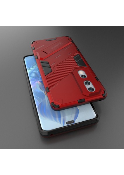 Honor 80 Pro 5g, Sert Pc Yumuşak Tpu Hibrid Kılıf Için Damla Koruma Koruma Kickstand Telefon Kapağı (Yurt Dışından) indirimleri