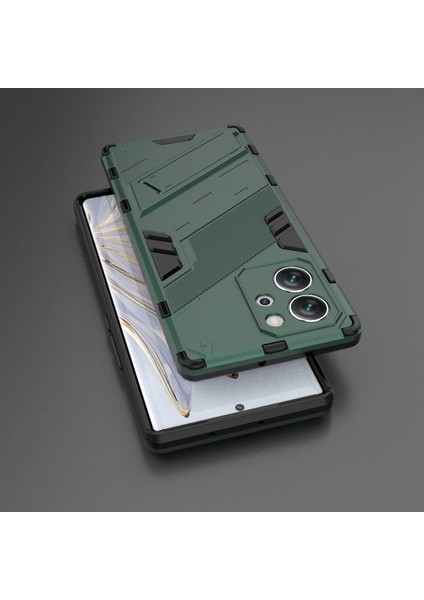 Honor Için 80 Se 5g Yumuşak Tpu Sabit Pc Abim Emici Vaka Kickstand Şok Geçirmez Koruyucu Telefon Kapağı (Yurt Dışından) indirimleri