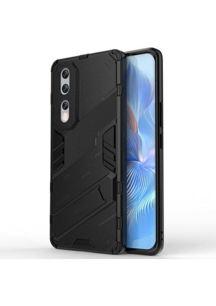 Honor 80 Pro 5g, Sert Pc Yumuşak Tpu Hibrid Kılıf Için Damla Koruma Koruma Kickstand Telefon Kapağı (Yurt Dışından)