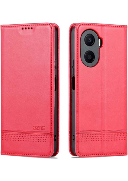 Azns Pu Deri Telefon Kılıfı Onur Oyun 40 Plus 5g Cowhide Doku Koruyucu Kapak Manyetik Kapatma Folio Flip Cüzdan Stand Kılıfı (Yurt Dışından)